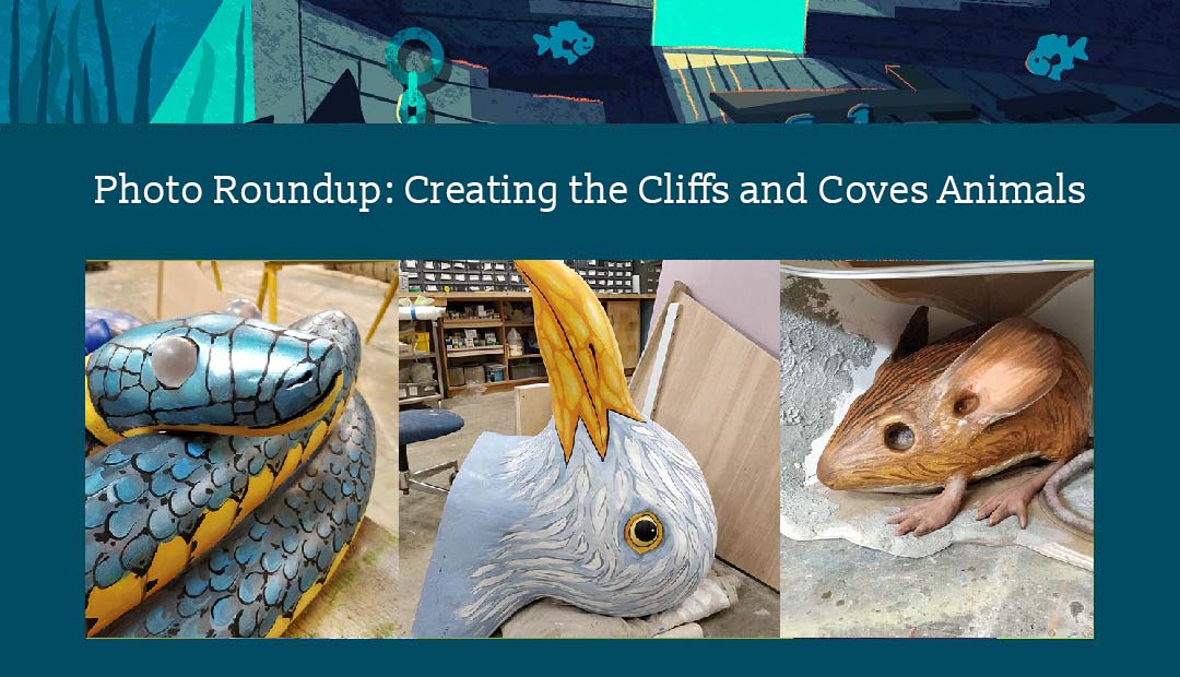 Photo Roundup: Creating the Cliffs and Coves Animals